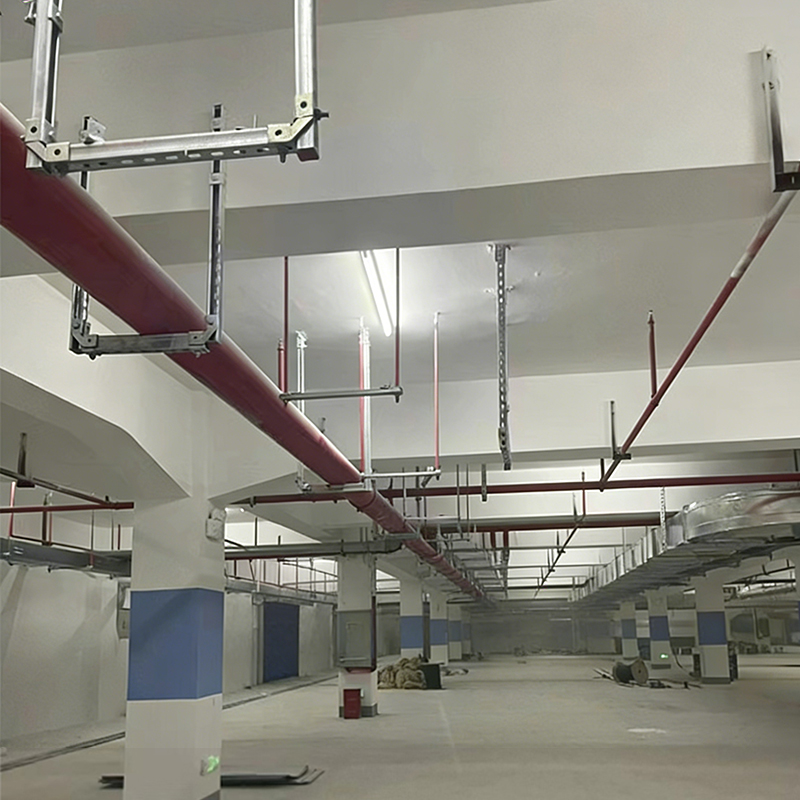 Finished support on site