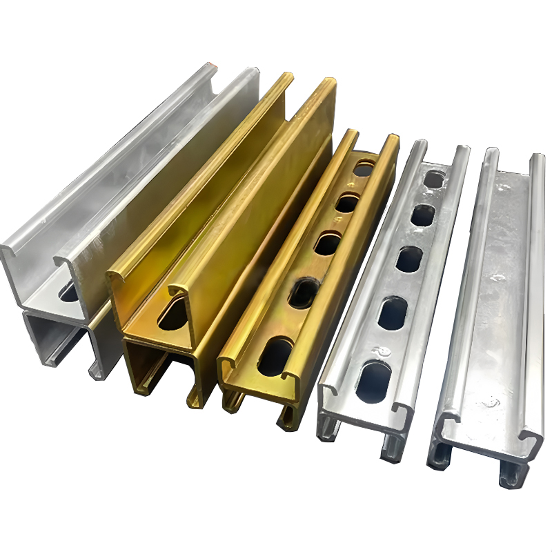 Double-spliced channel steel